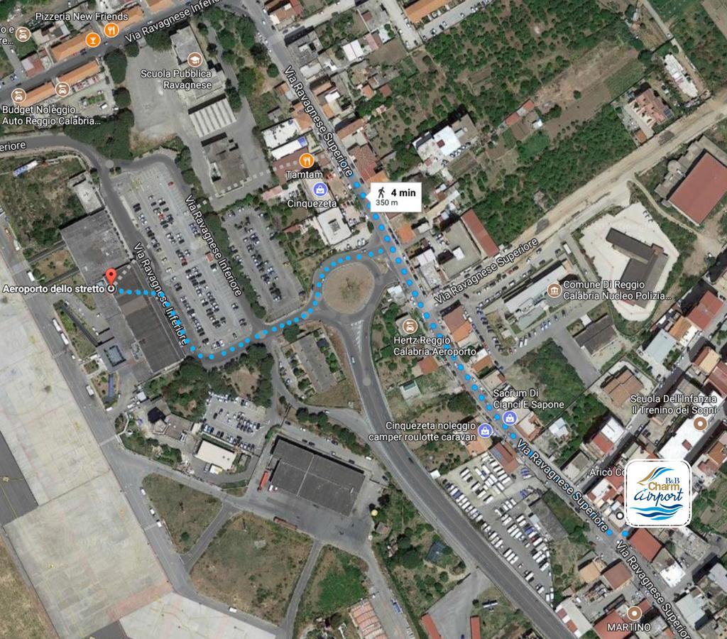 Charm Airport Bed & Breakfast Reggio di Calabria Dış mekan fotoğraf
